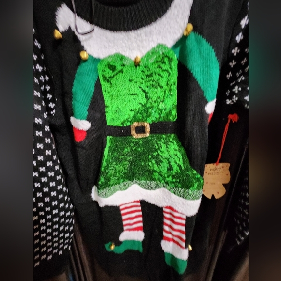 Merry Christmas POOF New York Elf ugly Sweater  but not ugly s, M new - Picture 7 of 13